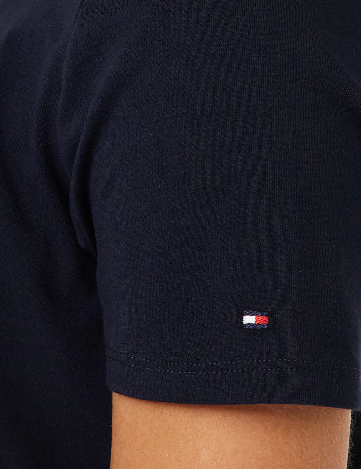 Tommy Hilfiger 1985 T-shirt Donna Scollo Rotondo Maniche Corte