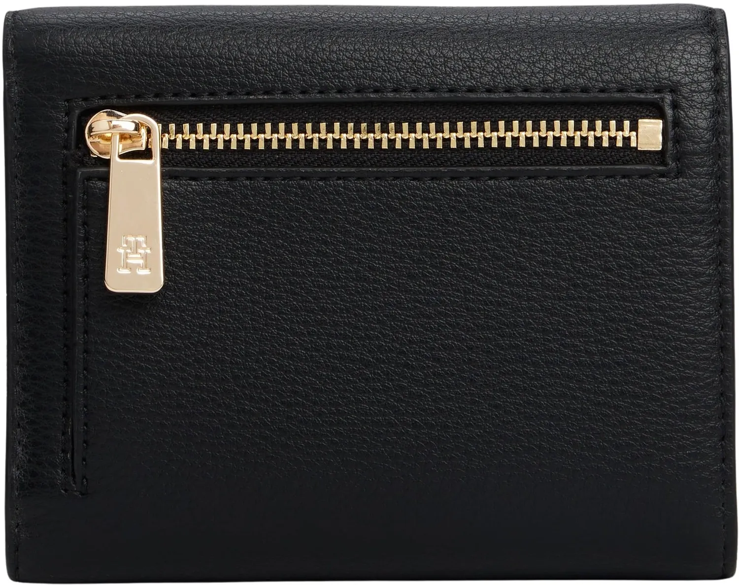 Tommy Hilfiger Flag Trifold Portafoglio Nero 12x9 cm