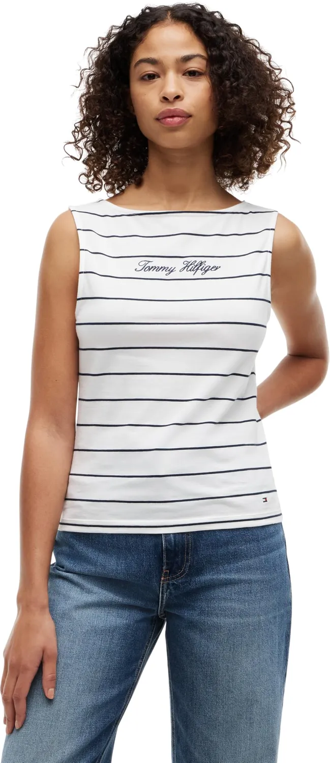 Tommy Hilfiger Classic Script WW0WW50947 maglietta donna M blu