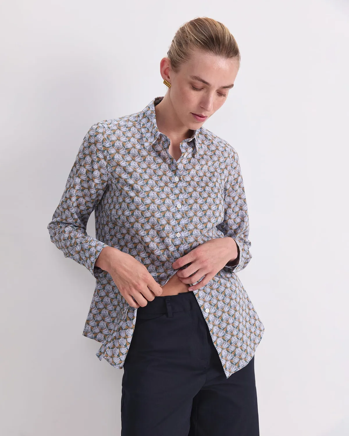 Sportscraft Evelyn Liberty camicia cotone floreale manica lunga