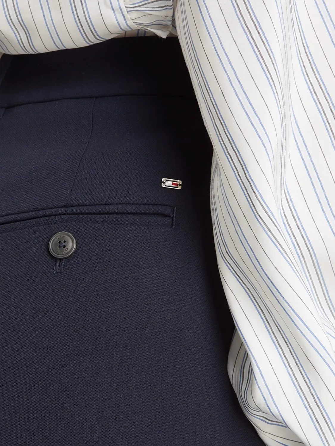 Tommy Hilfiger pantaloni tessuto donna vestibilità classica
