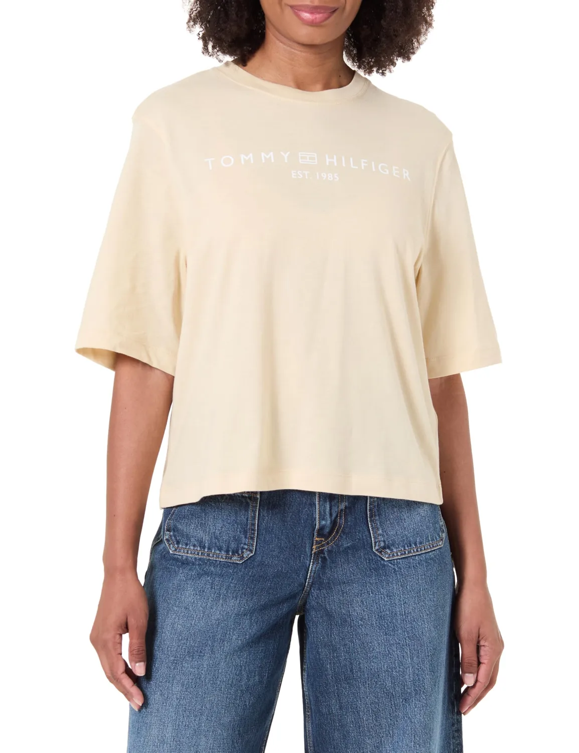 Tommy Hilfiger maglietta manica lunga donna nera