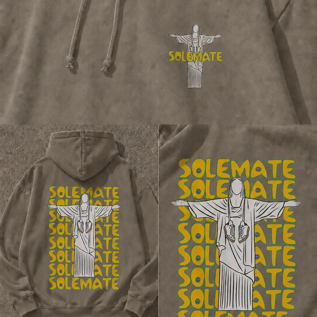 Solemate Postcard from Rio felpa mocha cotone bio
