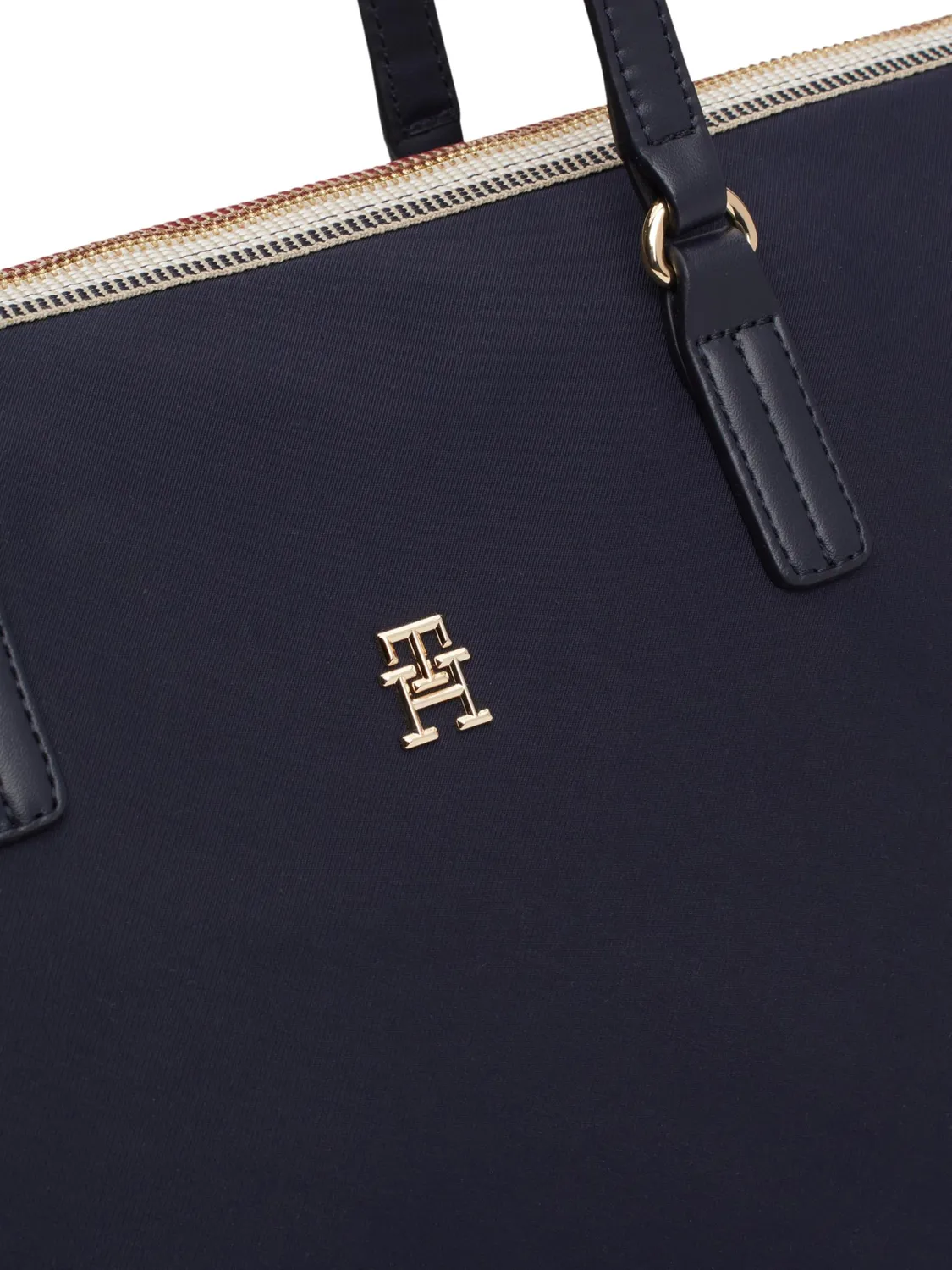 Tommy Hilfiger Poppy borsa tote donna con zip nera