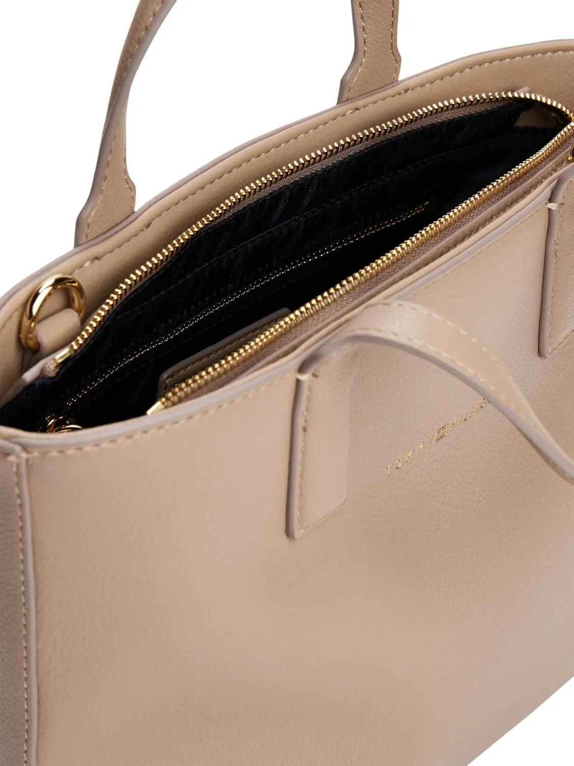 Tommy Hilfiger Logotape Mini tote piccola beige Coastal Taupe