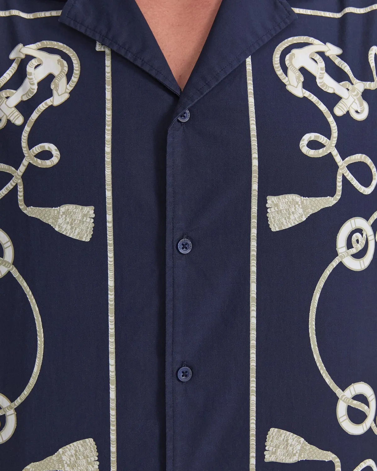 Sportscraft Sardinia Resort camicia uomo cotone fantasia nautica