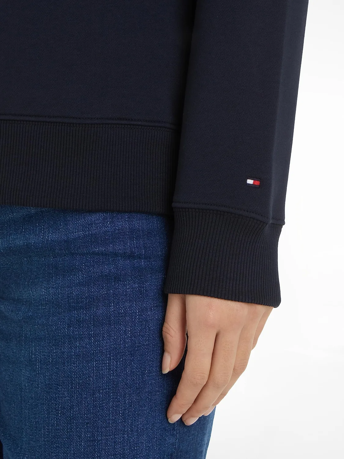 Tommy Hilfiger Script WW0WW40291 felpa donna blu
