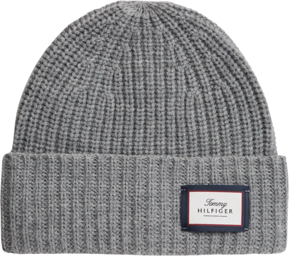 Tommy Hilfiger TH Wool Beanie AM0AM14526 berretto grigio