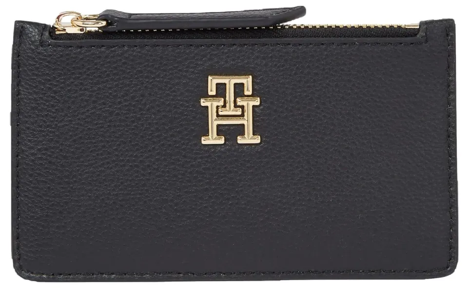 Tommy Hilfiger Staple Cc Holder Zip Portafoglio Nero Piccolo