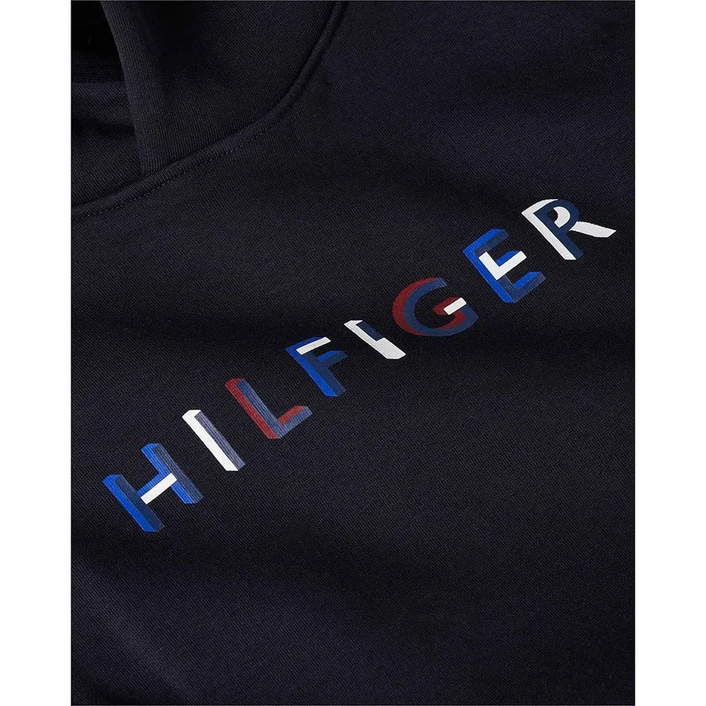 Tommy Hilfiger RWB Hoody felpa uomo cappuccio blu S