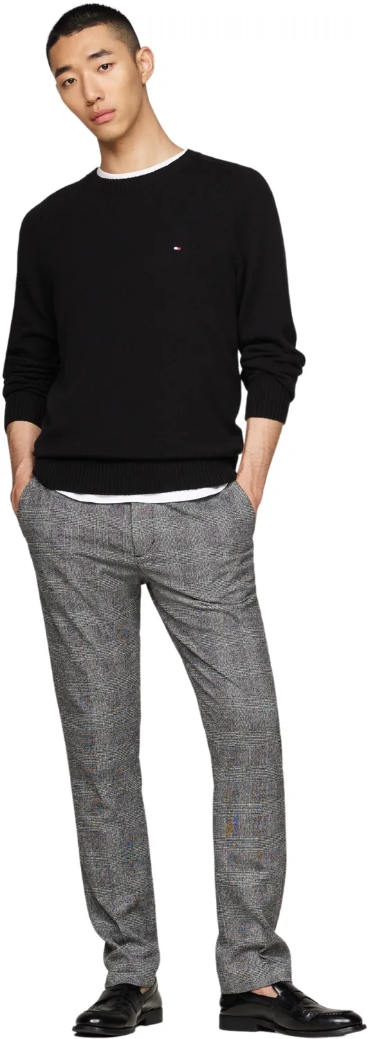 Tommy Hilfiger Denton Brushed Check pantalone uomo blu Desert Sky