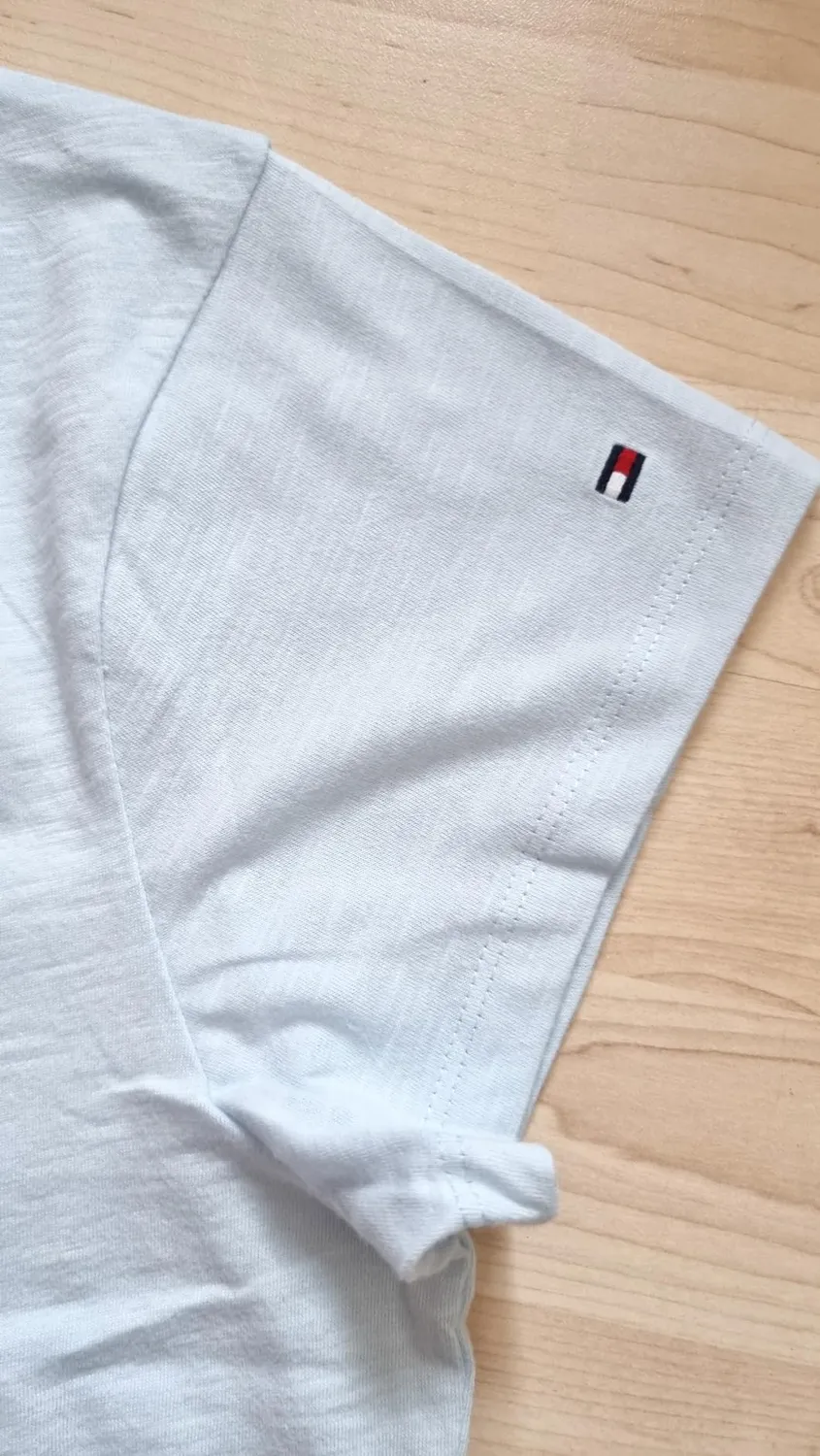 Tommy Hilfiger Co Slub Slim WW0WW48702 t-shirt donna manica corta
