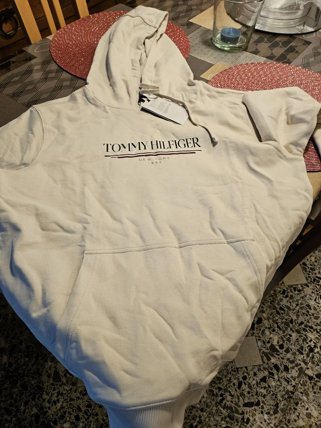 Tommy Hilfiger Brand Love Felpa con Cappuccio Uomo Cotone