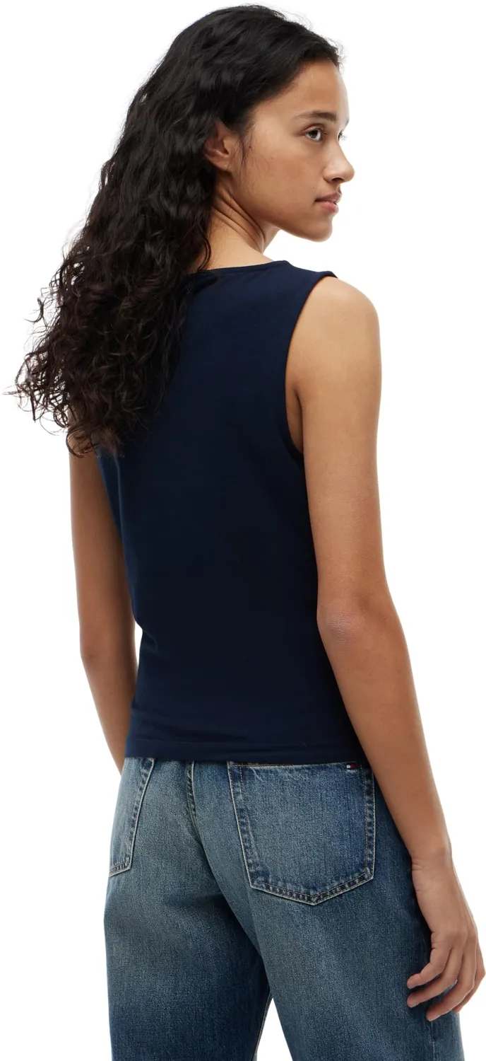 Tommy Hilfiger Classic Script WW0WW50947 maglietta donna M blu