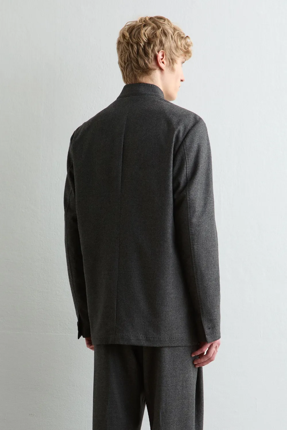Massimo Alba Bali giacca lana guru dark grey 6 bottoni