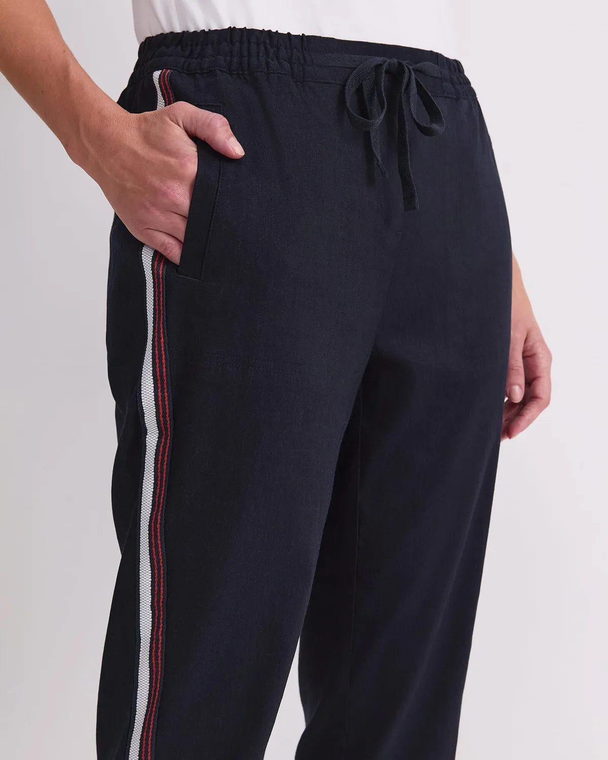 Sportscraft Rosa Side Stripe Linen pantalone lino donna