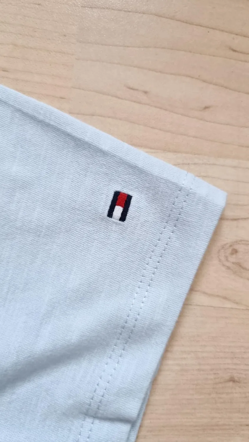 Tommy Hilfiger Co Slub Slim WW0WW48702 t-shirt donna manica corta