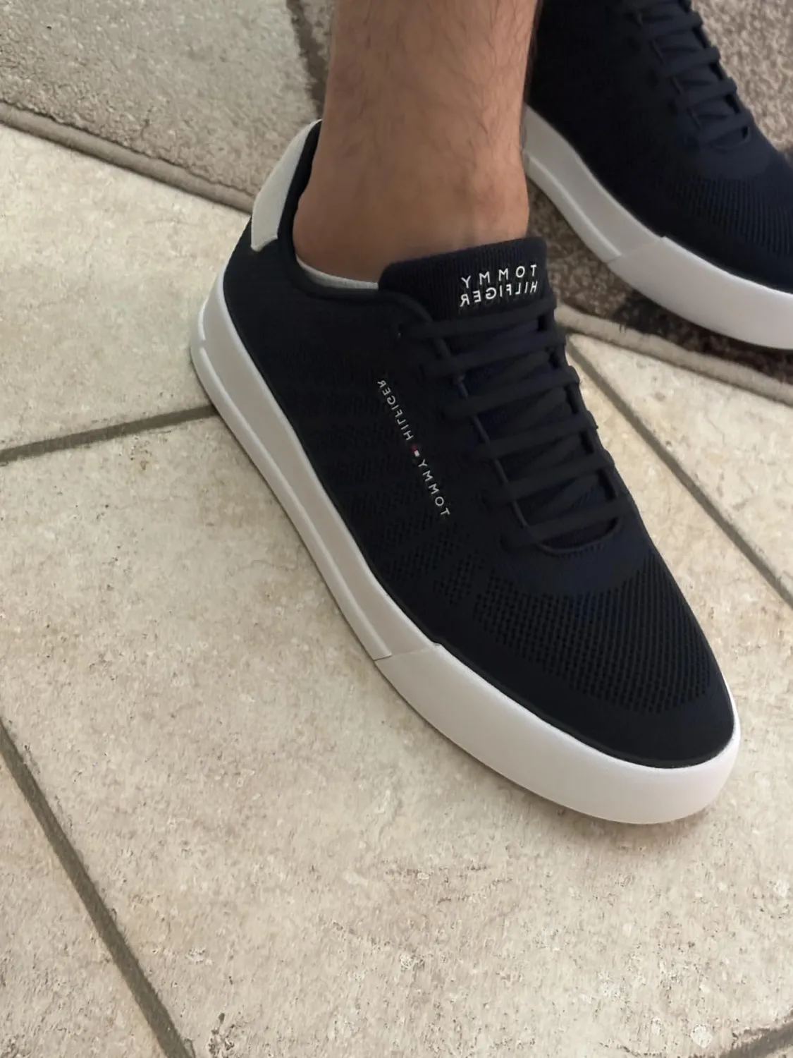 Tommy Hilfiger TH Court Knit FM0FM05823 sneakers uomo bianche
