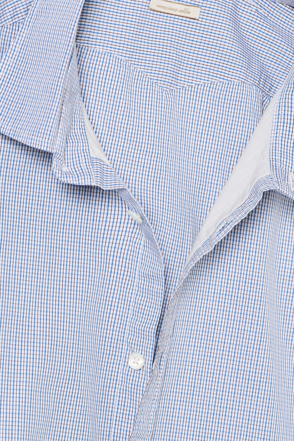 Massimo Alba Canary camicia cotone soft white