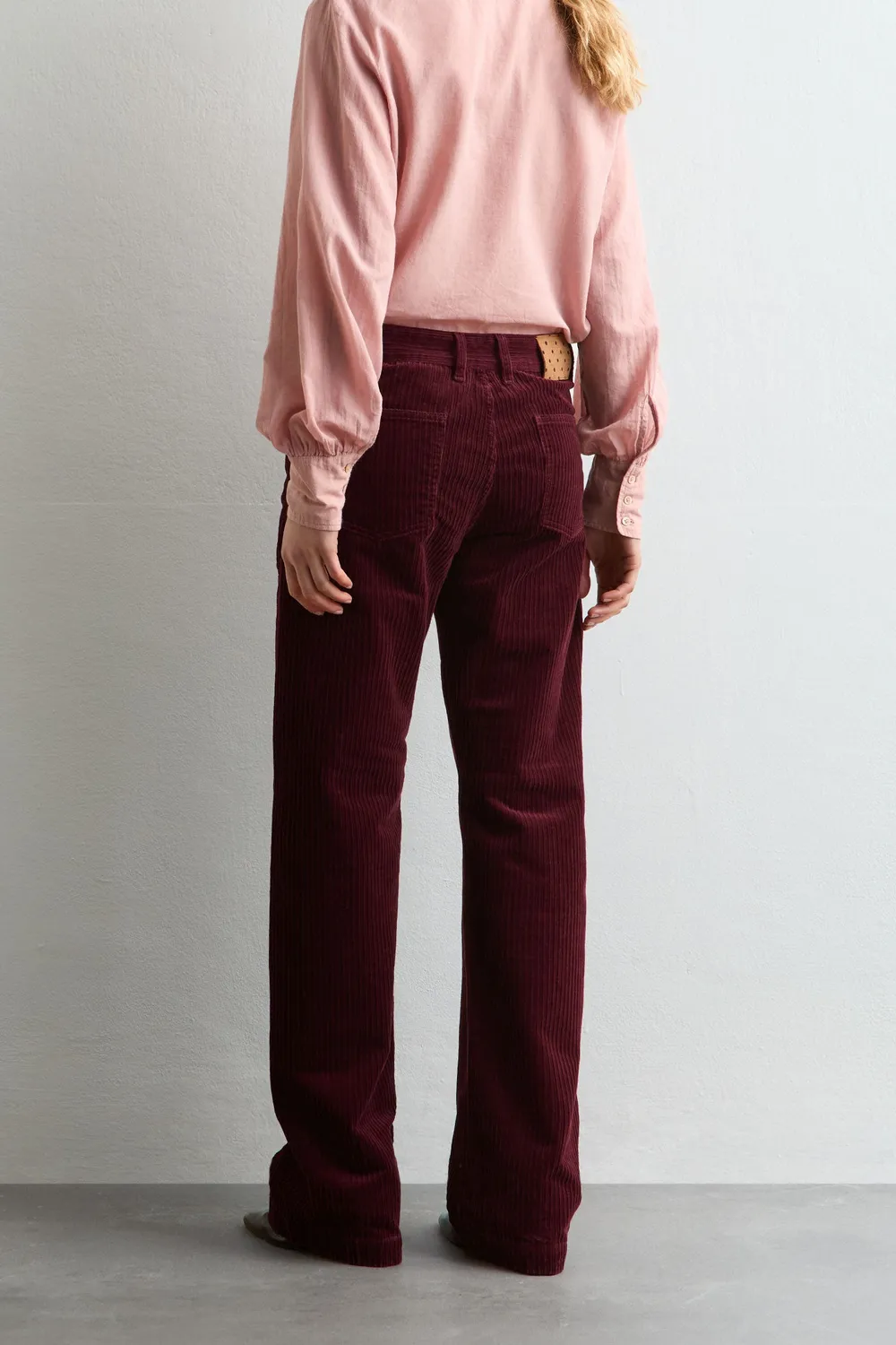 Massimo Alba Squalo pantaloni donna bordeaux velluto