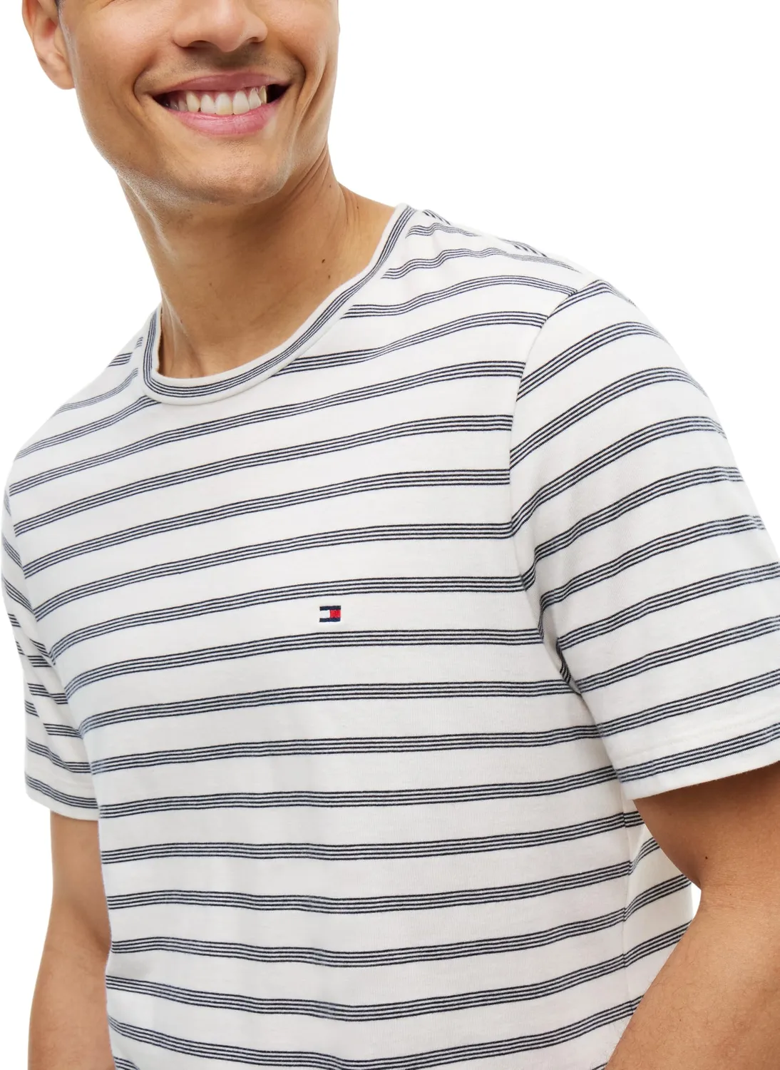 Tommy Hilfiger MW0MW40923 t-shirt uomo XL righe blu