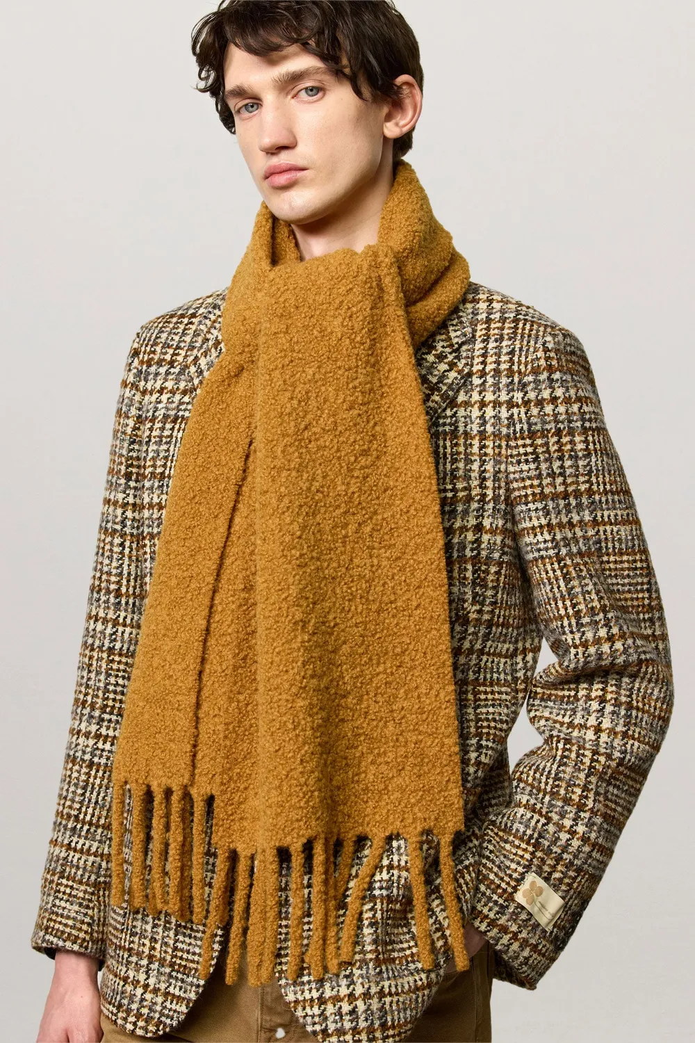Massimo Alba Ollie sciarpa curry alpaca unisex