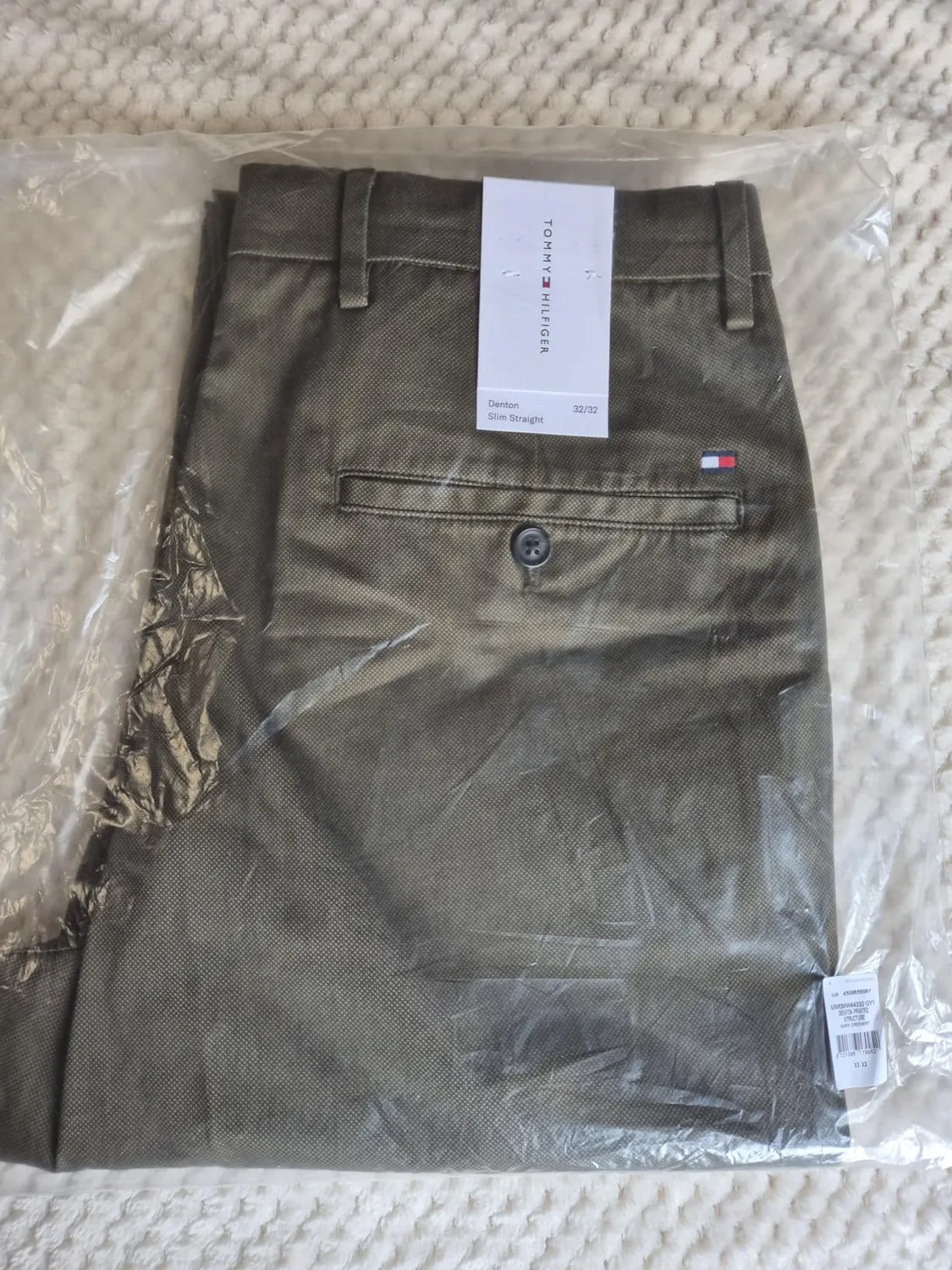 Tommy Hilfiger chino uomo pantaloni twill cotone regular
