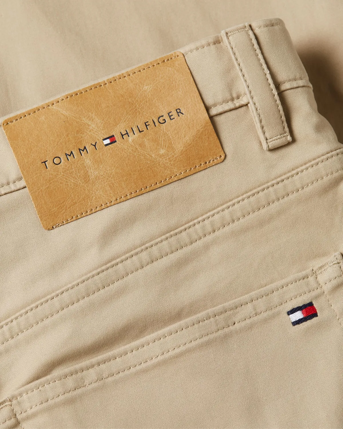 Tommy Hilfiger Denton Cotton Satin Straight Leg pantaloni 36W/32L