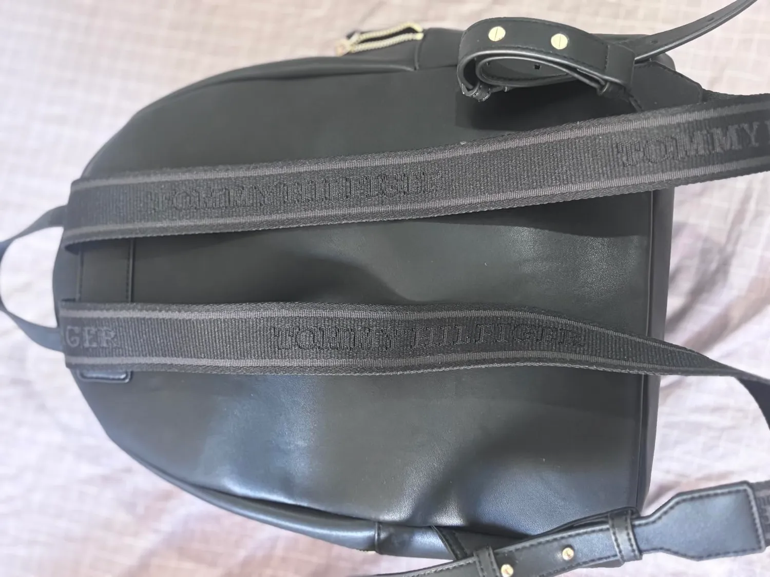 Tommy Hilfiger Logotape Zaino Beige Elegante 35cm