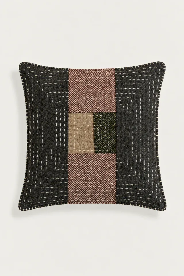 Massimo Alba Pillow cuscino marrone patchwork