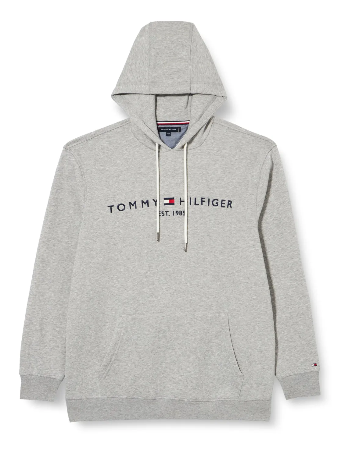 Tommy Hilfiger Logo Hoodie Felpa Nera cappuccio uomo