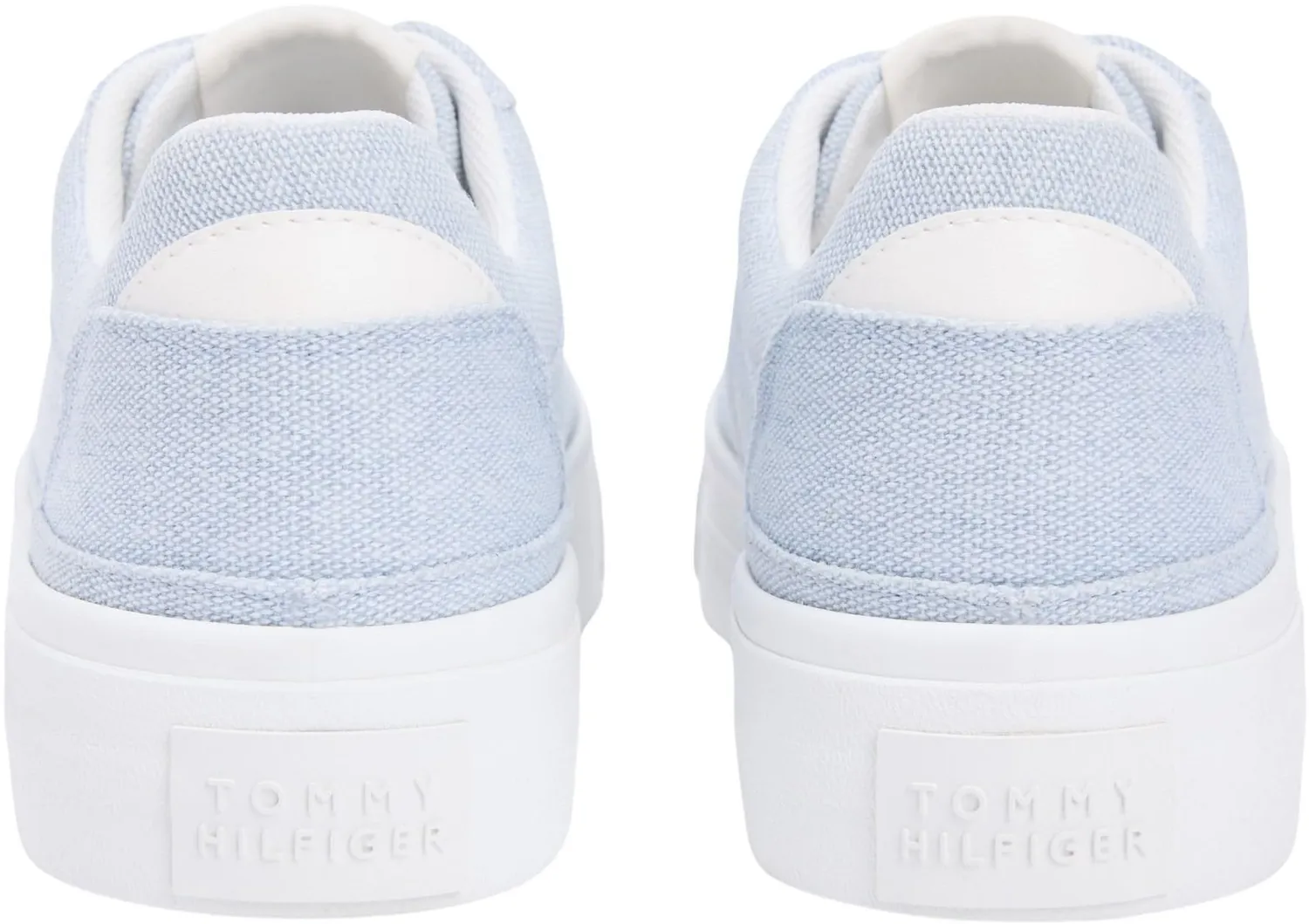 Tommy Hilfiger Foxing Platform sneakers basse tela blu 39