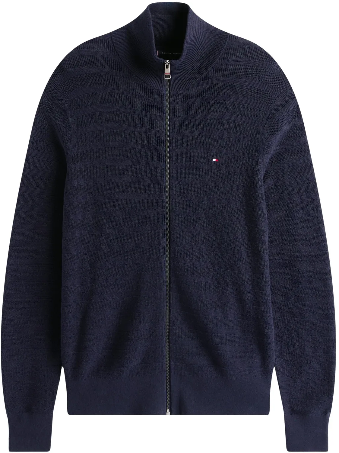 Tommy Hilfiger Stripe Structure Maglione Zip Uomo M