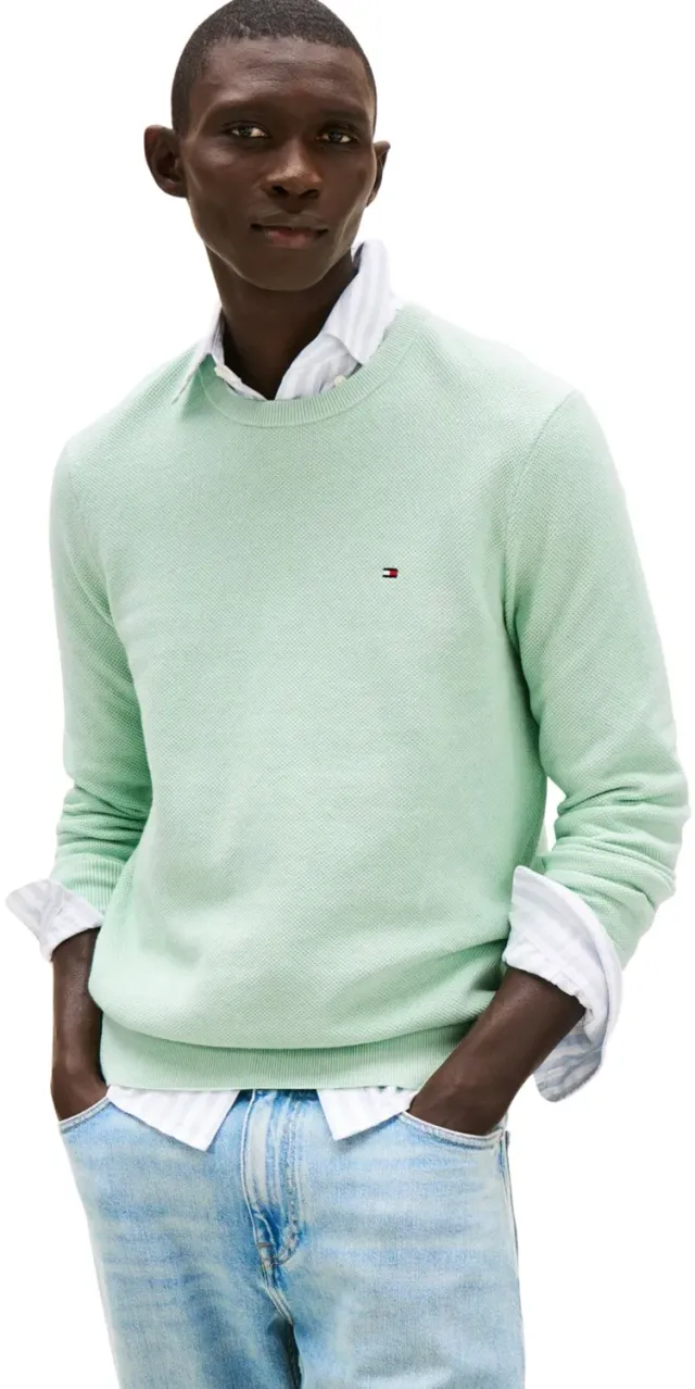 Tommy Hilfiger Essential Structure Pullover Verde L
