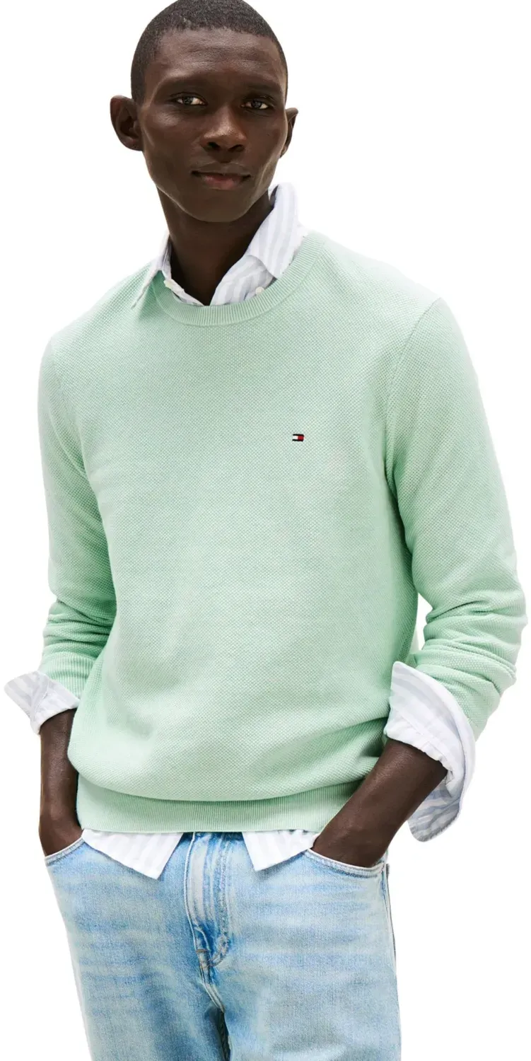 Tommy Hilfiger Essential Structure Pullover Verde L