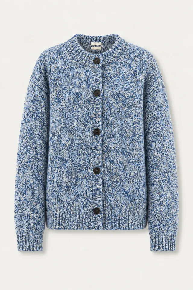 Massimo Alba Demetra cardigan royal blue alpaca