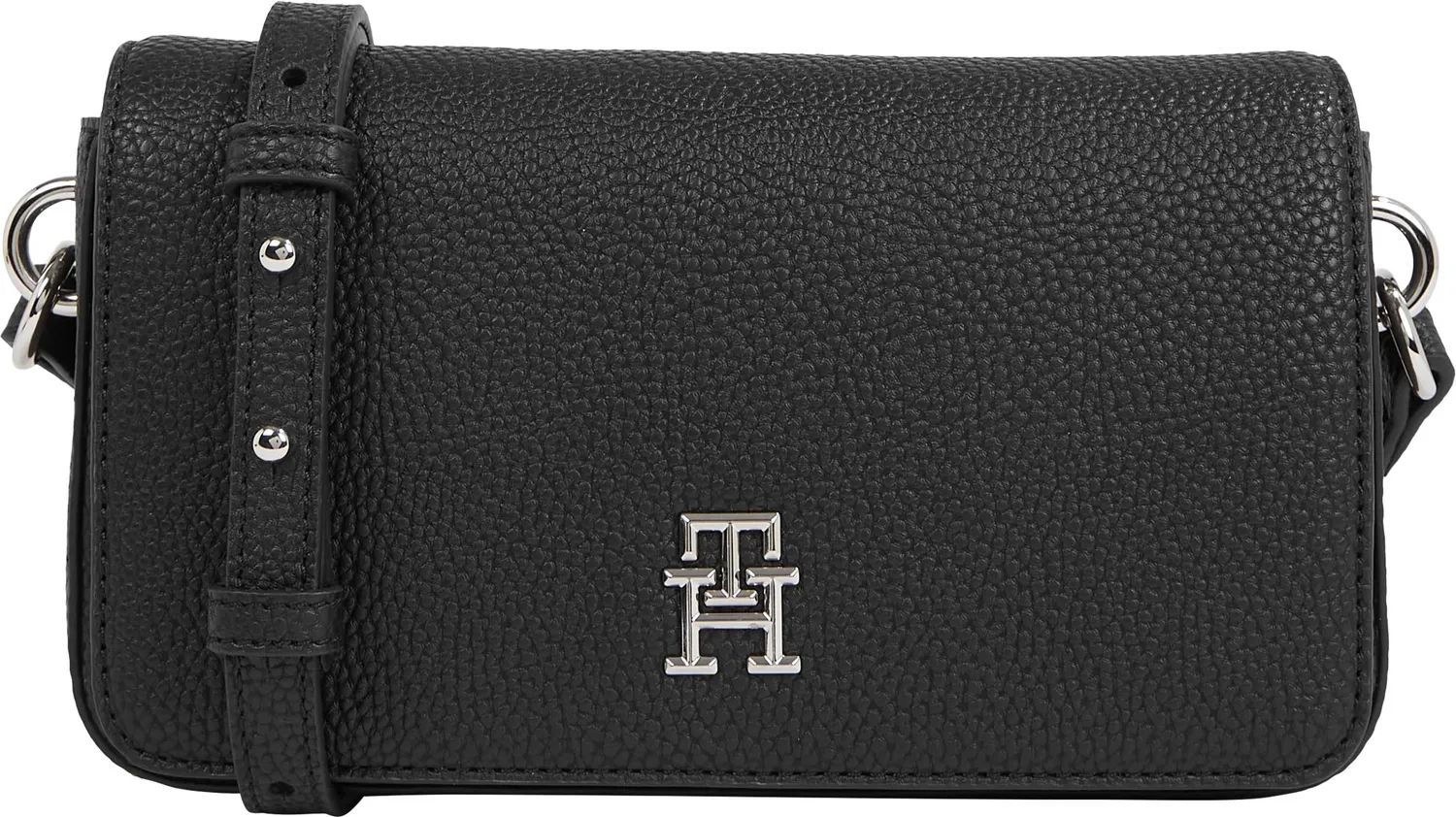 Tommy Hilfiger Emblem Flap Crossover borsa tracolla blu piccola