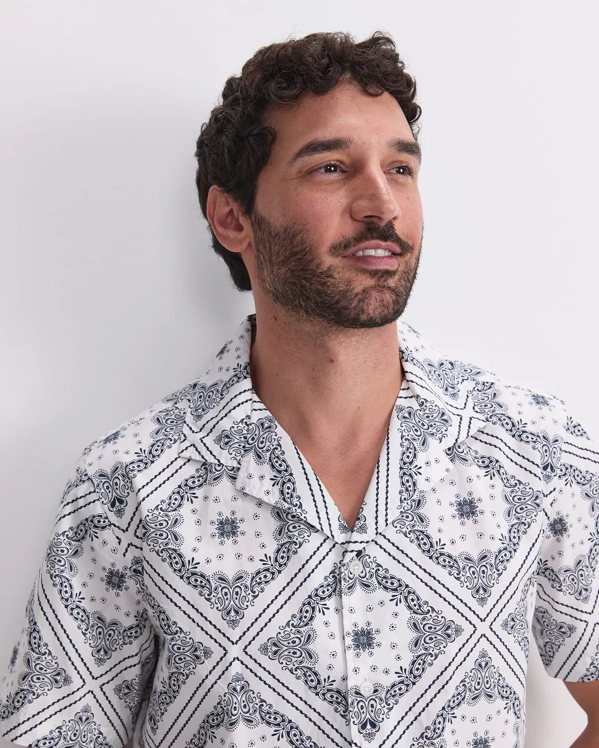 Sportscraft Bandana Resort camicia cotone stampa bandana