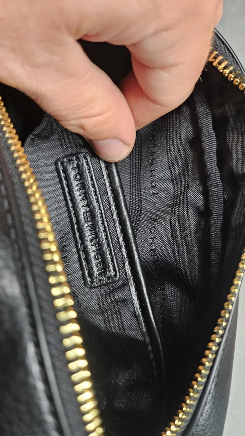 Tommy Hilfiger Borsa a Tracolla Donna Logo con Zip
