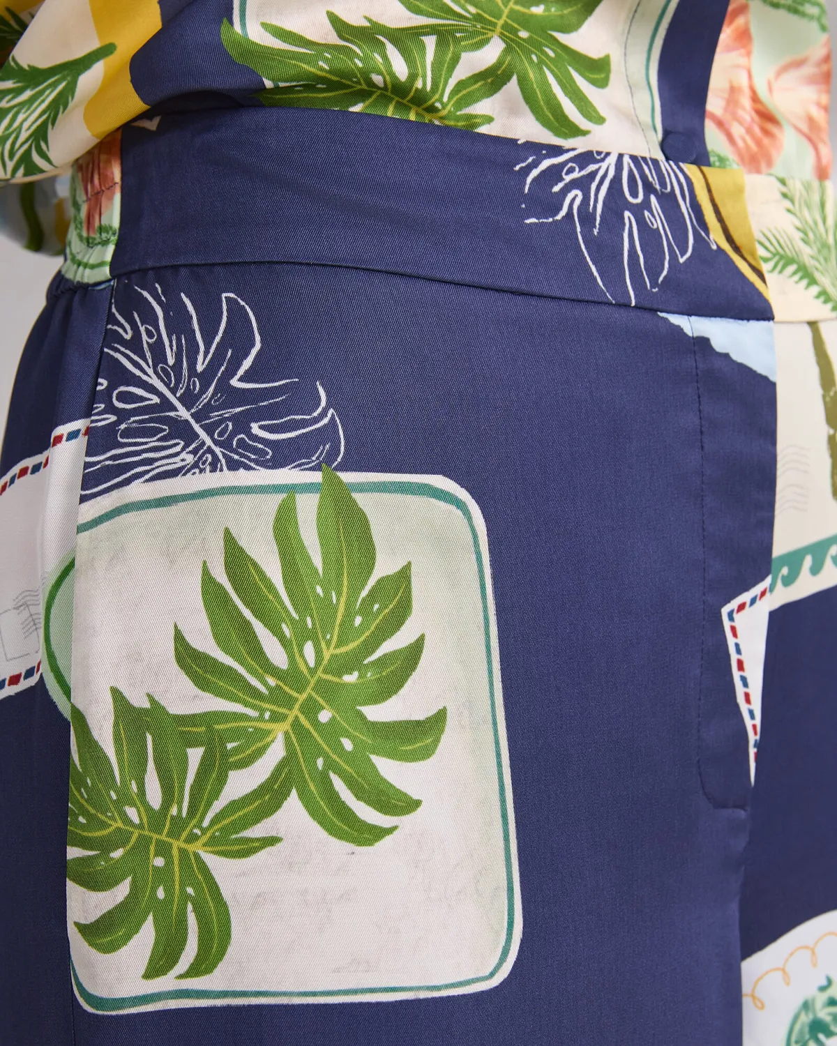 Sportscraft Piper Print pantalone palazzo fantasia elastico