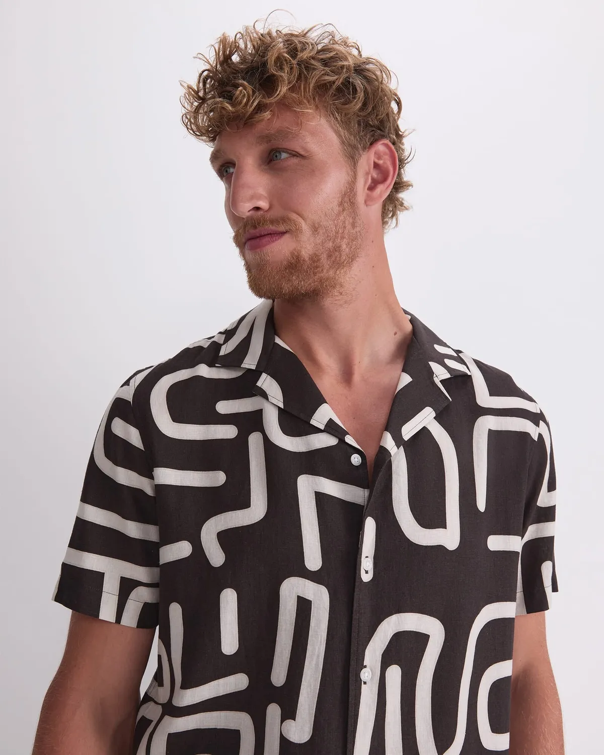 Sportscraft Kewarra Resort camicia lino fantasia