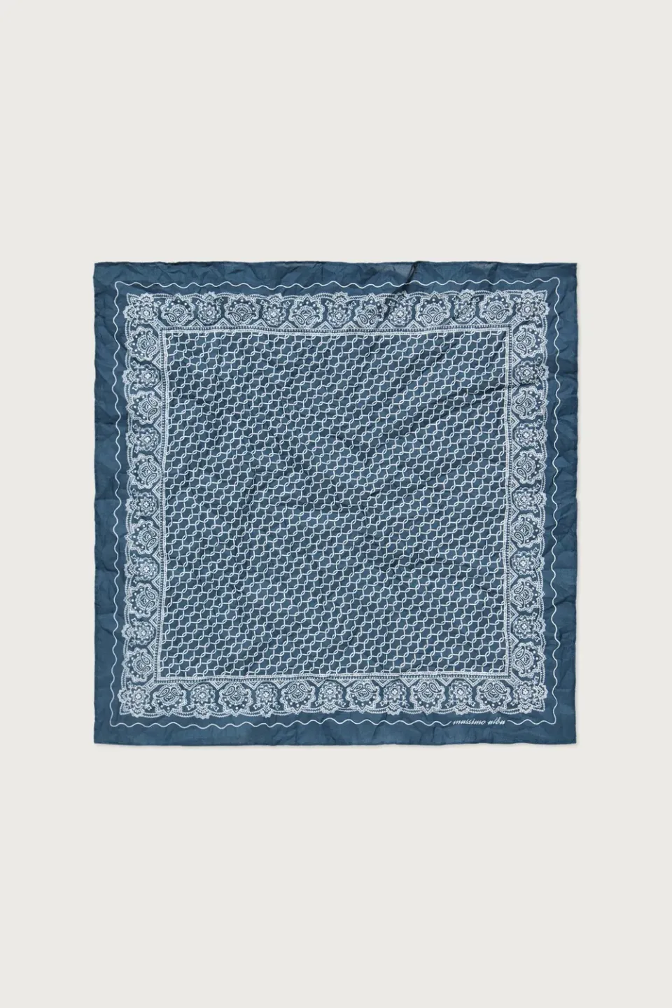 Massimo Alba Hanky1 fazzoletto laguna cotone 45x45