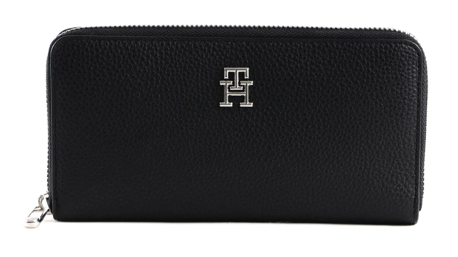 Tommy Hilfiger TH Emblem Large portafoglio donna nero PU