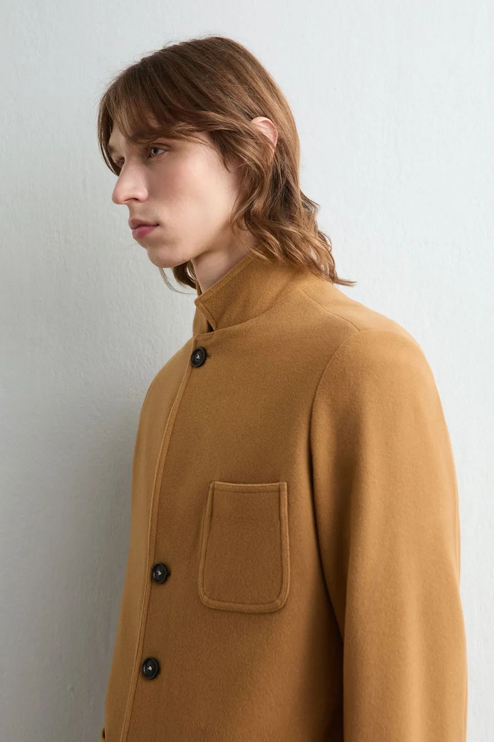 Massimo Alba Baglietto giacca lana camel