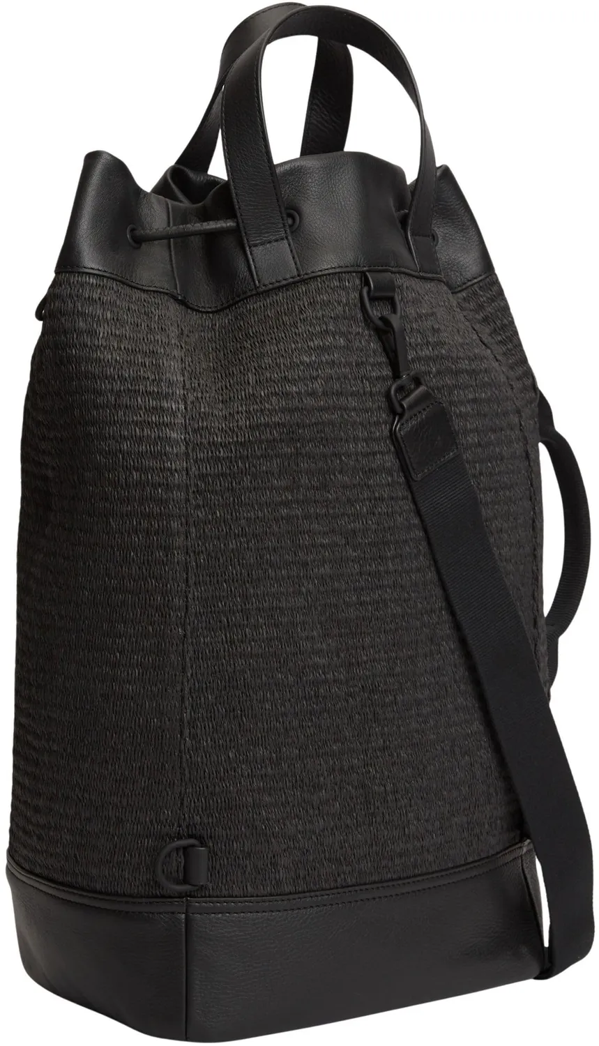 Tommy Hilfiger TH Raffia Sling AM0AM14084 borsa secchiello nero