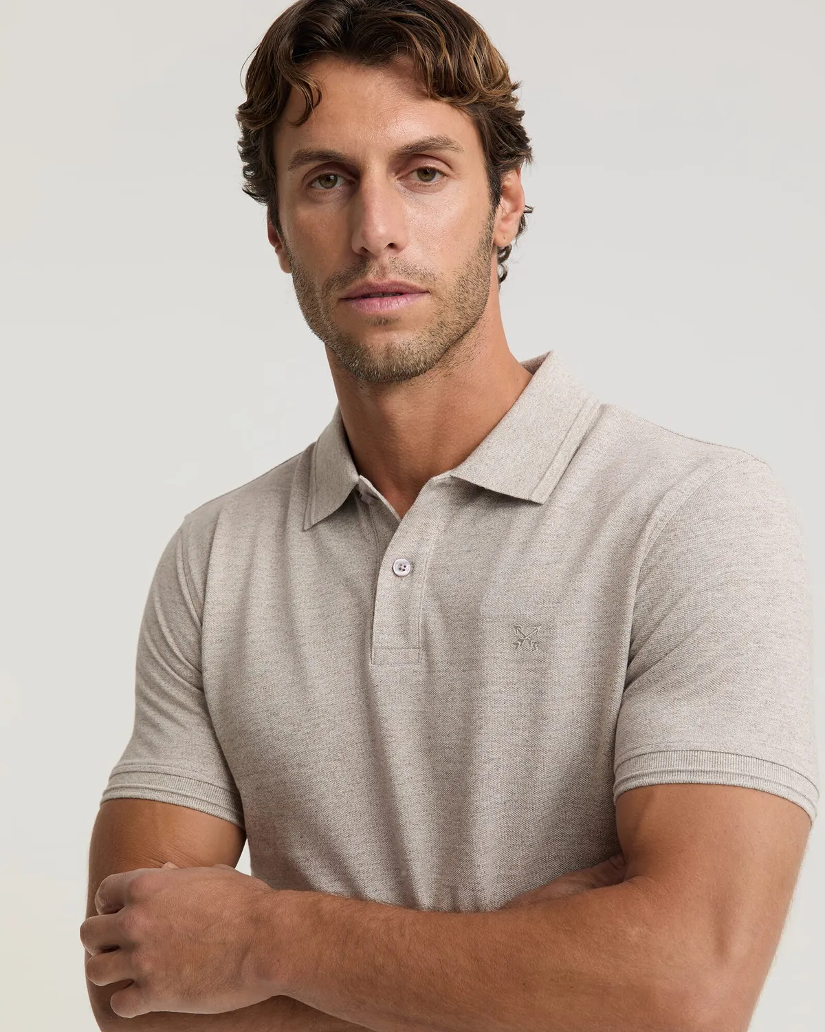 Sportscraft SC Melange Pique polo cotone melange uomo