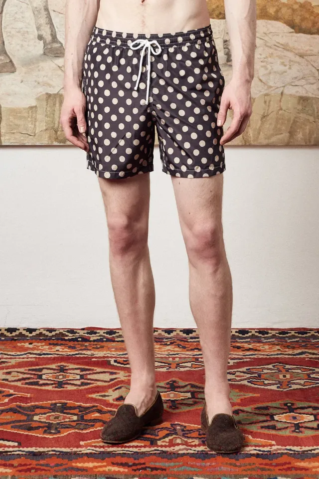 Massimo Alba Kite costume bagno ebano stampa esclusiva
