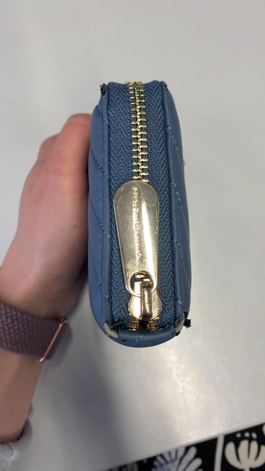 Tommy Hilfiger Poppy Portafoglio con Zip Faded Ink blu