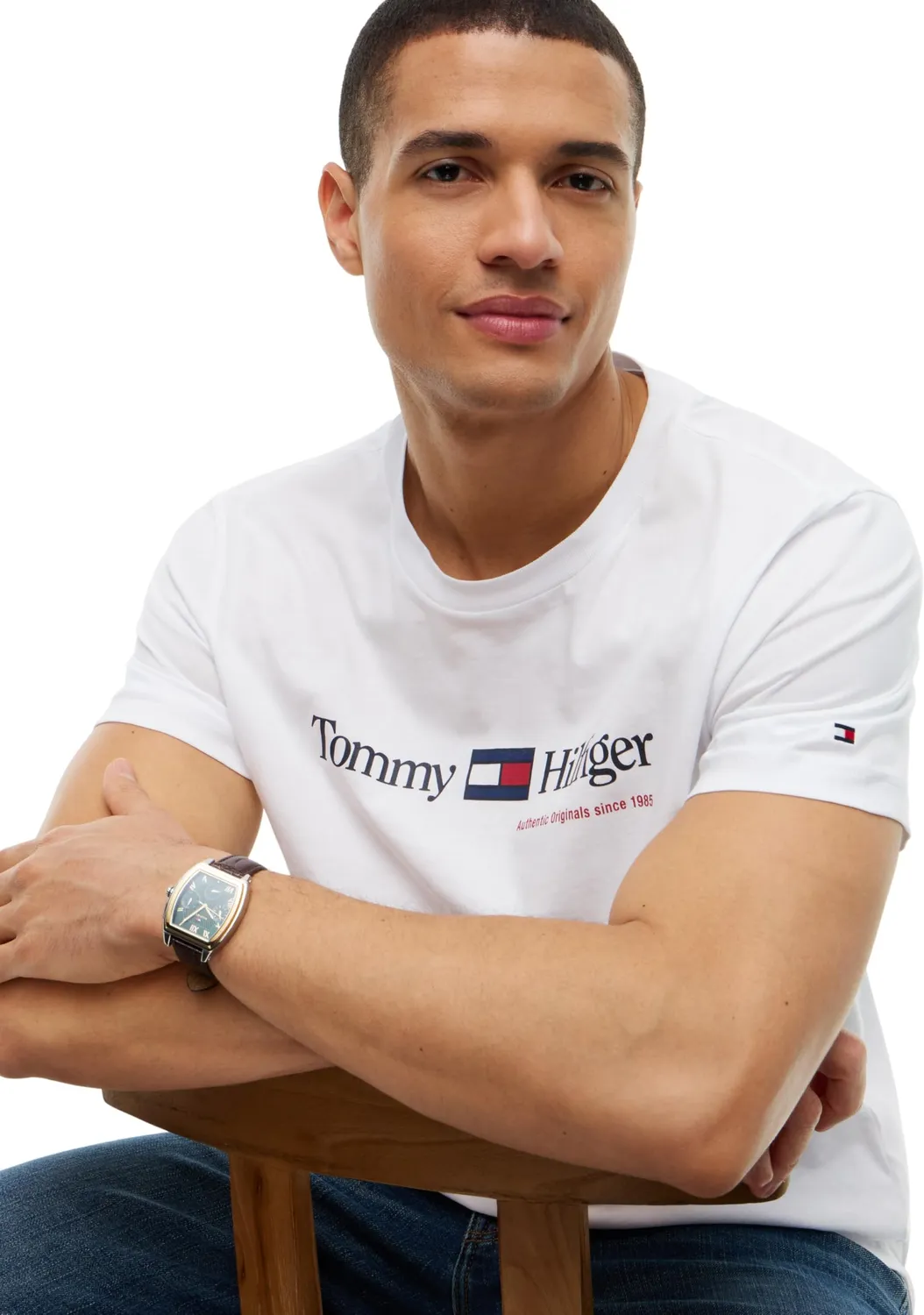 Tommy Hilfiger Brand Love MW0MW44875 t-shirt rossa grafica