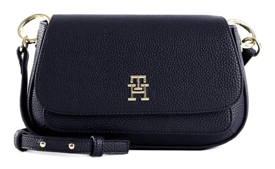 Tommy Hilfiger TH Emblem AW0AW14502 Borsa Tracolla Donna Nera